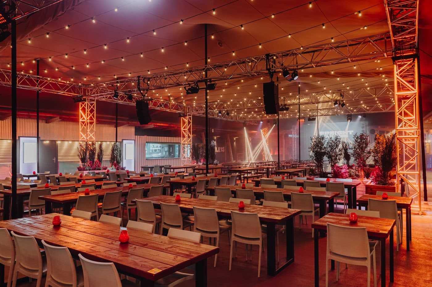 A venue set up for The Big Brunch