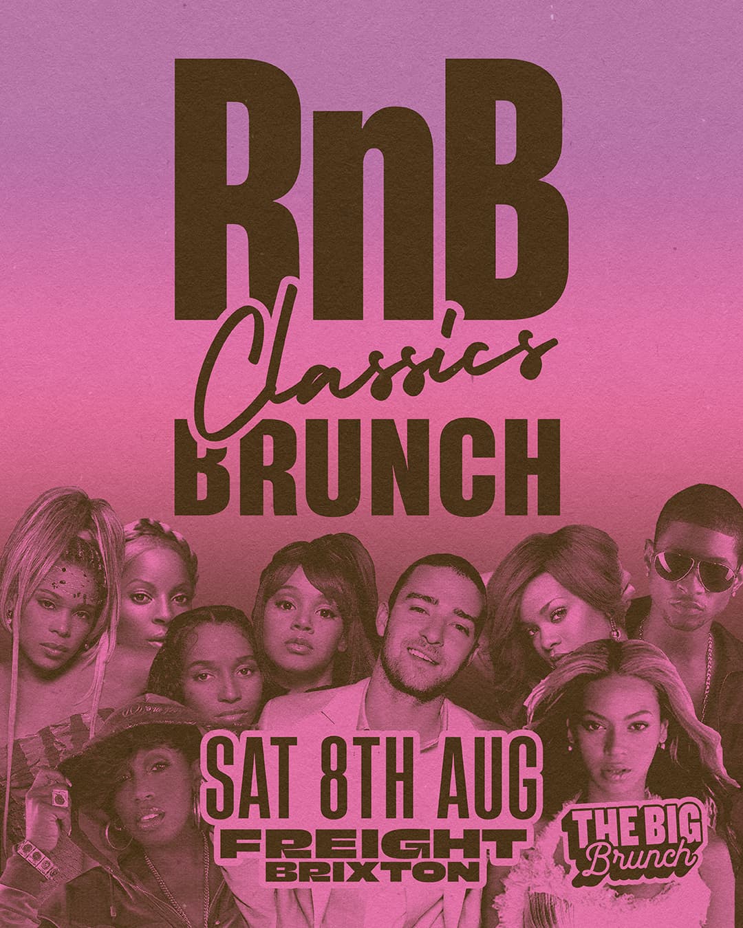 RnB Classics Brunch — Sat 8th Aug at Freight Brixton